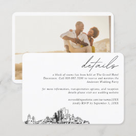 Phoenix Wedding Hotel Kamer Blok Details Informatiekaartje