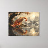 Phoenix Weerspiegeling van Stilte Canvas Afdruk (Voorkant)