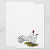 Phoenix: White Pair Briefpapier (Voorkant / Achterkant)