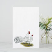 Phoenix: White Pair Briefpapier (Staand voorkant)