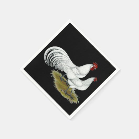 Phoenix: White Pair Servetten (Hoek)