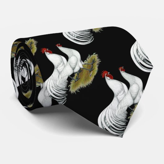 Phoenix: White Pair Stropdas (Opgerold)