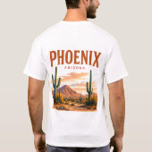 Phoenix woestijn skyline t-shirt (Achterkant)