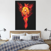 Phoenix Woman Canvas Afdruk (Insitu (Slaapkamer))