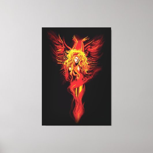 Phoenix Woman Canvas Afdruk (Voorkant)