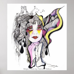 Phoenix Woman Poster