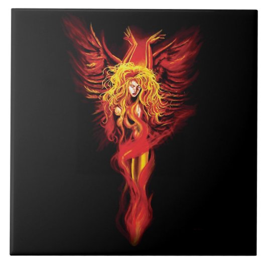 Phoenix Woman Tegeltje (Voorkant)