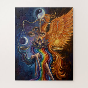 Phoenix Yin Yang Canvas  Legpuzzel