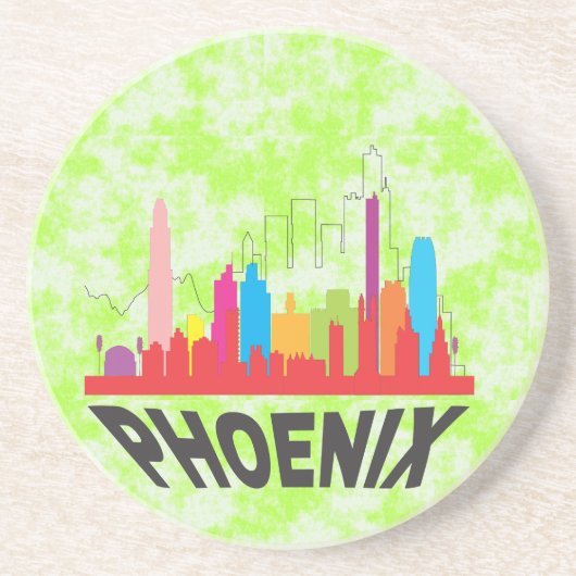 Phoenix Zandsteen Onderzetter (Voorkant)