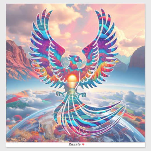 Phoenix Zonsopgang Sticker (Vel)