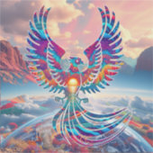 Phoenix Zonsopgang Sticker (Voorkant)