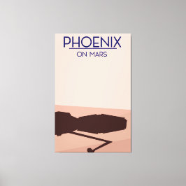 Phoenixlander op Mars. Canvas Afdruk