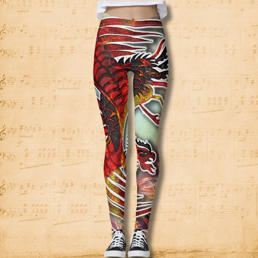 Phoenix's Resurgence: Opstaan uit Life's Flame Leggings
