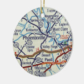 Phoenixville PA Keramisch Ornament (Links)