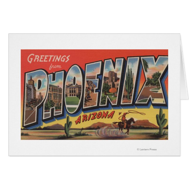 Phoeniz, Arizona - Grote letterscènes (Voorkant Horizontaal)