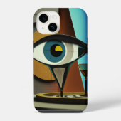 Phone 14 art abstract iPhone hoesje (Achterkant)