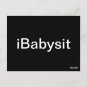 Phone Babysit Briefkaart (Achterkant)