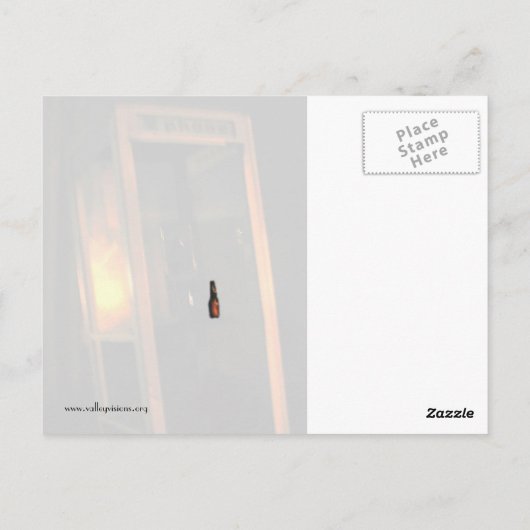 Phone Booth Bar Briefkaart (Achterkant)