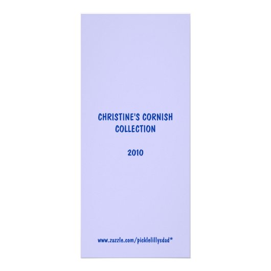 'Phone Box' Grote rackkaart voor Bladwijzer Reclamekaart (Achterkant)