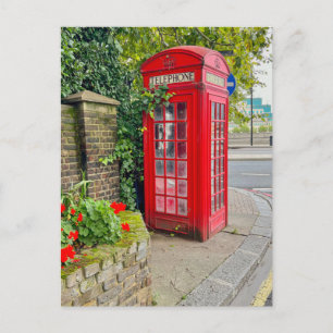 Phone Box, London UK Briefkaart