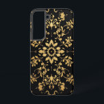 Phone case black yellow pattern style  samsung galaxy hoesje<br><div class="desc">Phone case black yellow pattern</div>