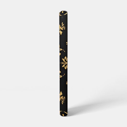 Phone case black yellow pattern style  samsung galaxy hoesje (Linkerkant)