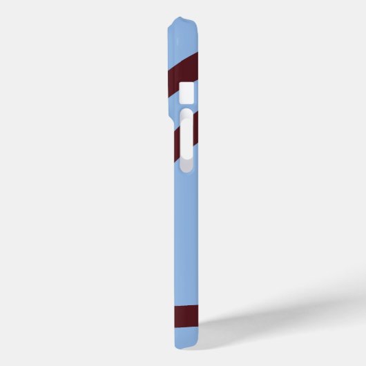 Phone Case – Burgundy Lines on Blue (Achterkant / Links)