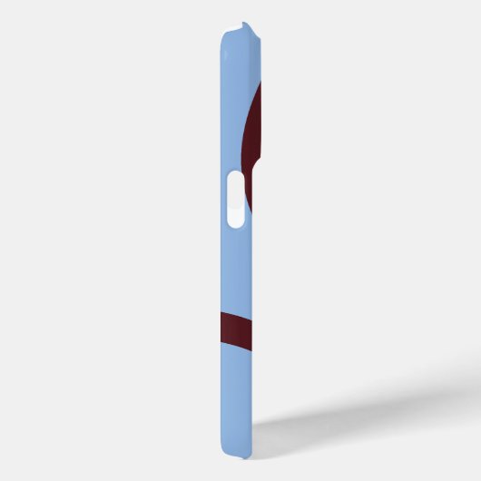 Phone Case – Burgundy Lines on Blue (Achterkant / Rechts)