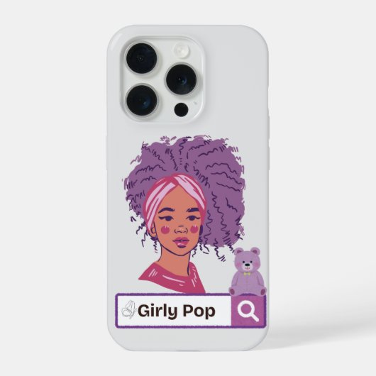 Phone Case Girly pop Teddy Bear iPhone Hoesje (Achterkant)