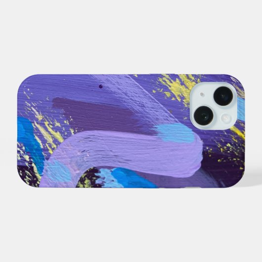 Phone Case in Sparkler Design iPhone 15 Case (Achterkant horizontaal)
