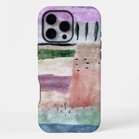 PHONE CASE -Landschap met poplars"-Paul Klee Art iPhone Hoesje (Achterkant)