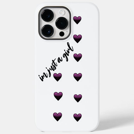 phone case-mate Im just a girl iPhone Case (Achterkant)