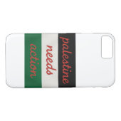 Phone Case Palestine needs Action (Achterkant (Horizontaal))