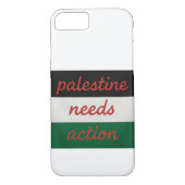 Phone Case Palestine needs Action (Achterkant)