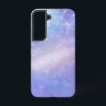 Phone Case Samsung Galaxy Hoesje<br><div class="desc">The phone case depicts the image of a pink galaxy,  surrounded by shades of blues and purples with stars all around it.</div>