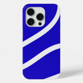 Phone Case – White Lines on Blue (Achterkant)