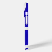 Phone Case – White Lines on Blue (Achterkant / Links)