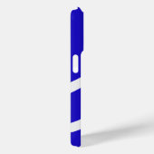 Phone Case – White Lines on Blue (Achterkant / Rechts)
