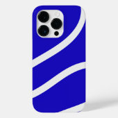 Phone Case – White Lines on Blue (Achterkant)