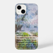 phone case with Bible verse iPhone Hoesje (Achterkant)