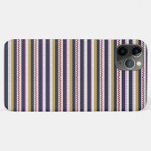 Phone case with zigzag and striped pattern  (Achterkant (horizontaal))