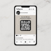 Phone Instagram Business Card Visitekaartje (Voorkant)