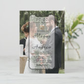 Phone Lock Screen Wedding Invitation (Staand voorkant)