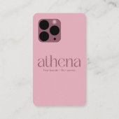 Phone Pink Instagram Business Card Visitekaartje (Achterkant)