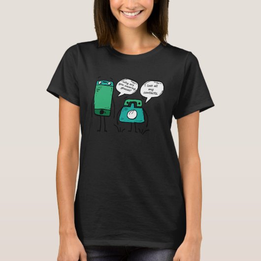 Phone Puns Jokes Humor T-shirt (Voorkant)