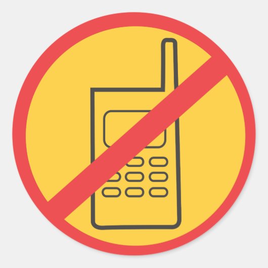 Phone Ronde Sticker (Voorkant)