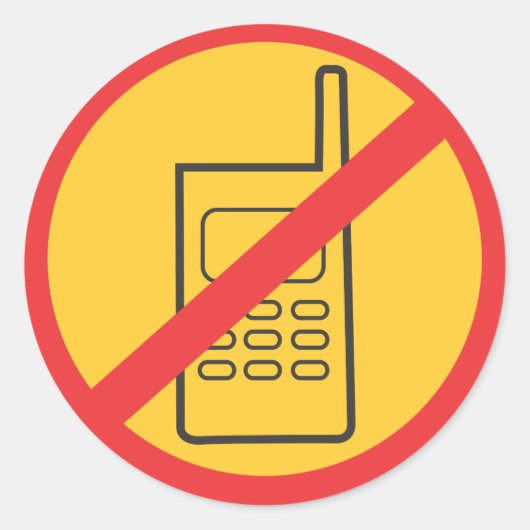 Phone Ronde Sticker (Voorkant)