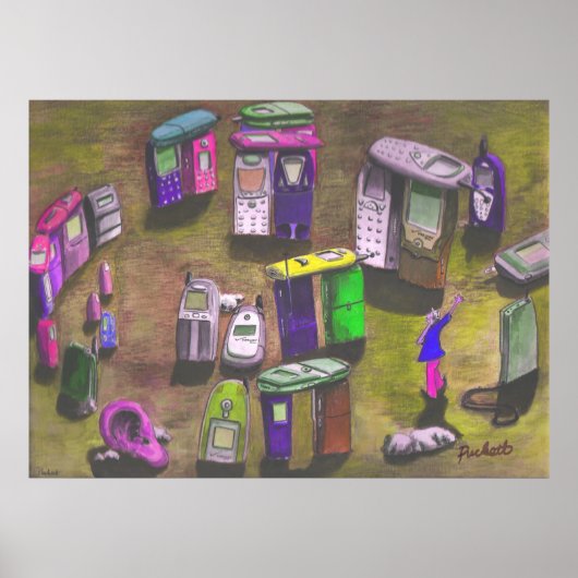 "PhoneHenge" Poster (Voorkant)