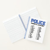 Phonetic Alphabet Police – Spiral Notebook Notitieboek (Binnen)