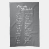 Phonetic Alphabet Teacher Cadet Training Spelling Theedoek (Verticaal)